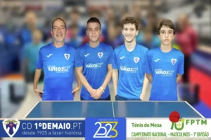 CD 1º DE MAIO "A" CEDE VITÓRIA NOS AÇORES em Ténis de Mesa