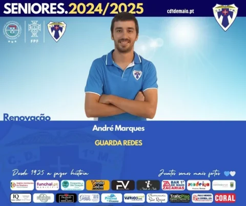 Renovação com o Guarda redes André Marques para a época 2024/2025