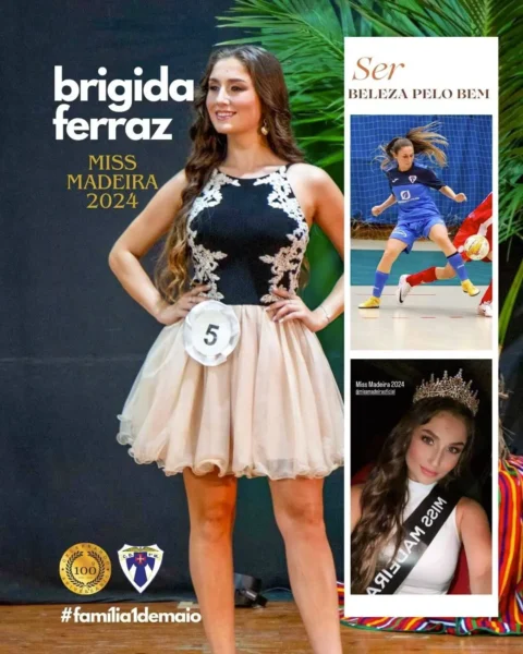 Miss Madeira 2024 é atleta do Clube Desportivo Primeiro de Maio na modalidade de de Futsal