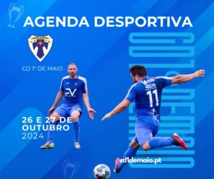Agenda desportiva OUT4 do 1º de Maio para os dias 26 e 27 de outubro de 2024