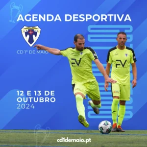 Agenda Desportiva OUT2 de Futebol no Funchal do clube 1º de maio para 12 e 13 de outribeo 2024