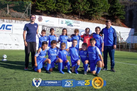 Equipa de benjamins sub-10 do Clube desportivo 1º de maio 2024-2025