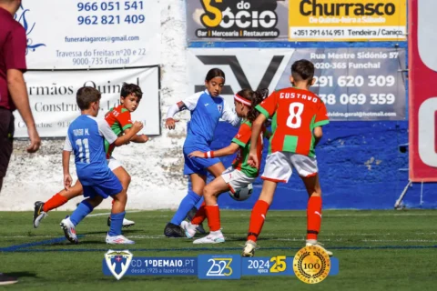 Jogo de Futebol de Benjamins SUB-11 entre o cd 1º de maio e cs marítimo b