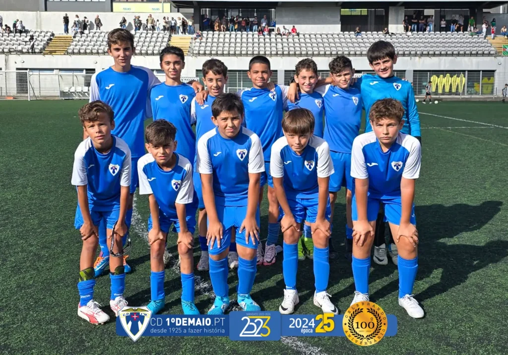 Equipa de infantis sub-13 no triunfo sobre a AD Camacha