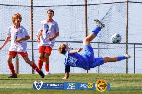 Bruno Martins, atleta dos Iniciados SUB 15 de futebol do 1º de Maio
