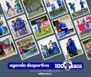 Agenda Desportiva nov4 do 1º de Maio para oa dos 22, 23 e 24 de Novembro de 2024