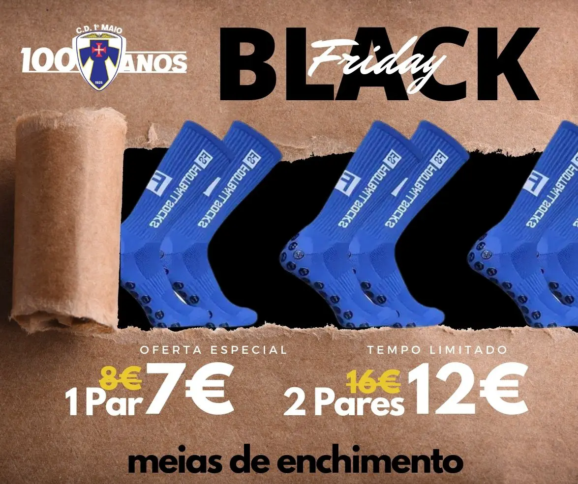 Meias de enchimento anti-derrapantes no funchal em black friday