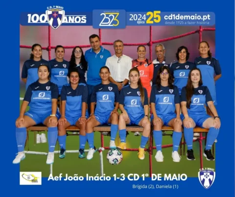 Jogo de Futsal Madeira na 3ª Jornada da Taça da Madeira 2024/2025 com vitória da nossa equipa 1º de maio por 3-1 frente a equipa do AEF João Inácio