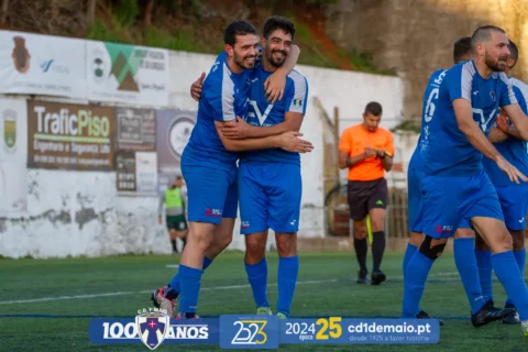 Leo Sousa e Tiago Santos os autores dos 2 golos da Vitória do CD 1º de Maio frente ao SC Santacruzense.