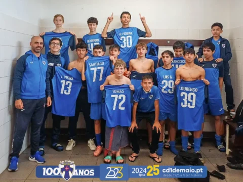 Iniciados SUB-15 do CD 1º de Maio garantiram a permanência na Divisão de Honra 2025/2026