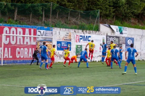 Jogo da 11ª Jornada de Futebol Senior entre o CD 1º de Maio e o CF Caniçal.