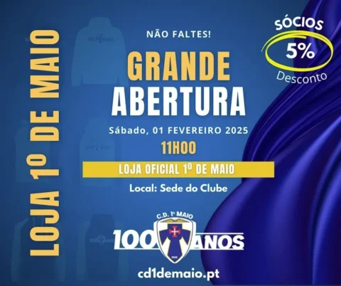 Inauguração da Loja Oficial do CD 1º de Maio, 1 de fevereiro de 2025