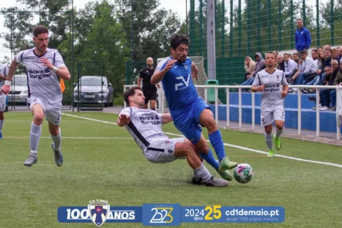 CD 1º de Maio Seniores masculinos Futebol visitaram o Cf Andorinha Clubes centenários