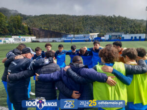 Vitória do CD 1º de Maio B Juvenis SUB16 frente ao Lider AD Porto Da Cruz