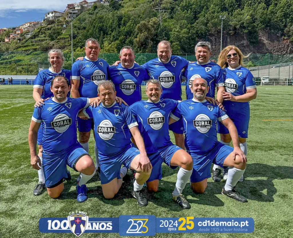 Equipa de Walking Football do Cd 1º de Maio na etapa do Funchal