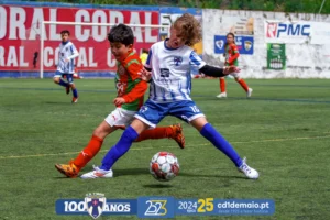Vitória dos Benjamins sub-10 do CD 1º de Maio frente ao CS Marítimo