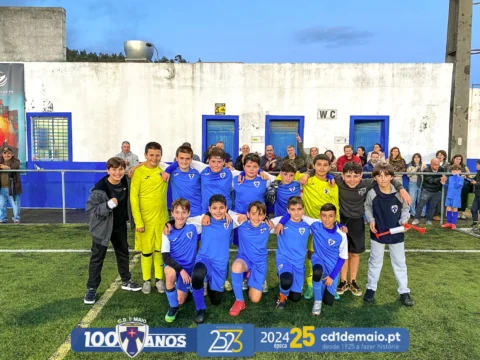 Infantis SUB-12 do 1º de Maio, 4º melhor equipa do campeonato 2024/2025