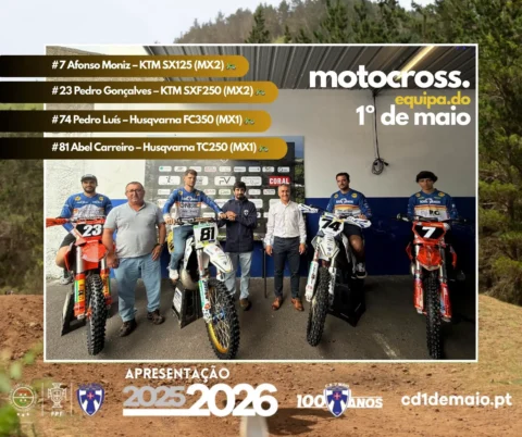 Apresentação da Equipa de Motocross 2025-2026 do CD 1º de Maio