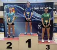 Leonor Ascenço do CTM Santa Teresinha em Singulares AUB-13 Femininos