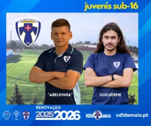 Equipa Técnica dos Juvenis SUB-16 Abelhinha e Guilerme