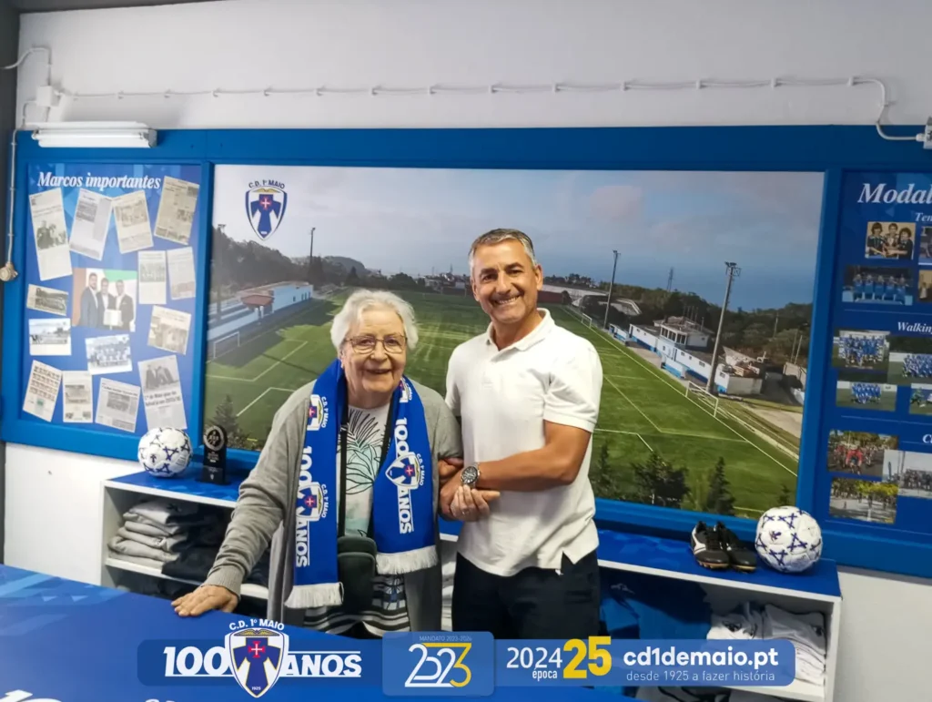 Firmina Carolina Balanco de Aguiar Visitou o nosso Clube Desportivo Primeiro de Maio