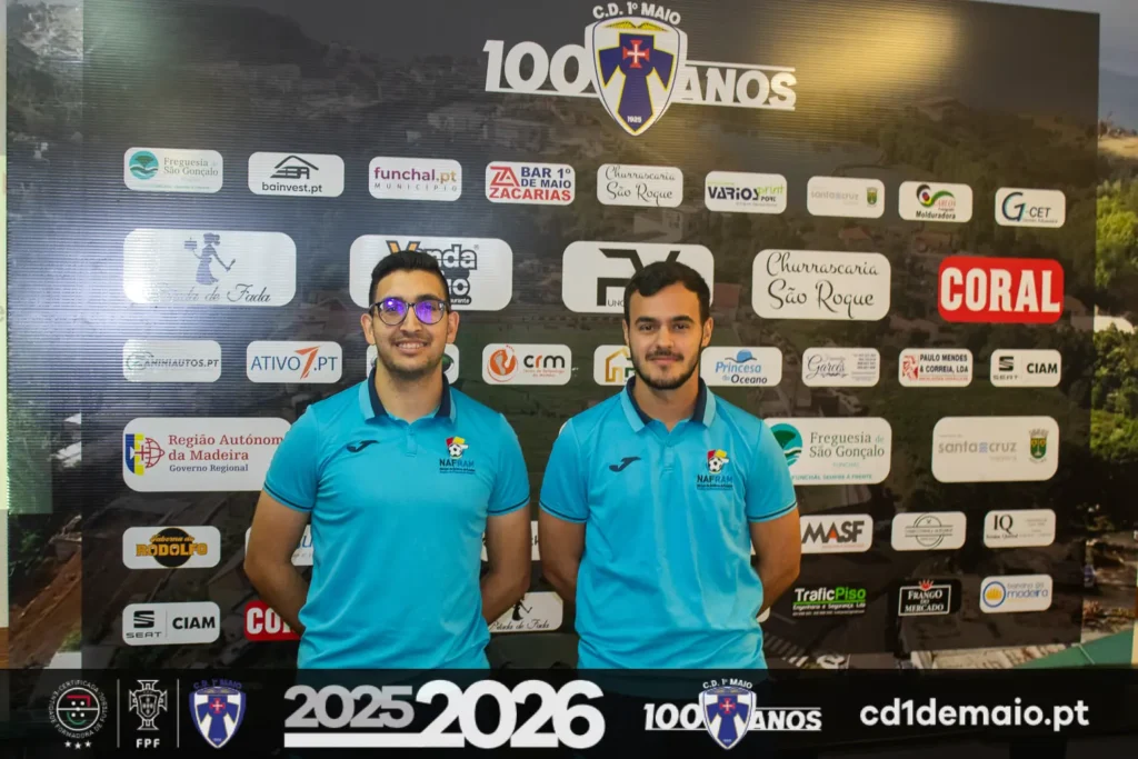 Árbitros Rúben Aguiar e Lourenço Gouveia