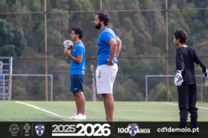 André Freitas e Rodrigo Ferreira Equipa Técnica dos Infantis SUB-13 A do CD 1º de Maio
