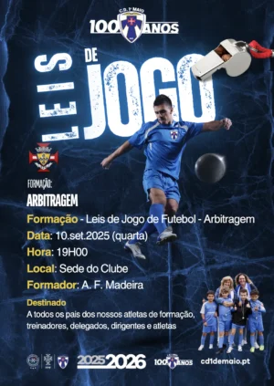 Formação da leis de Jogo de Futebol no Funchal