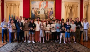 Homenageados do Ténis de Mesa - 2025. Foto: ATM