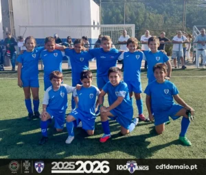 Equipa de Benjamins SUB-10 do CD 1º de Maio, época 2025/2026