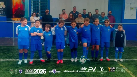 Benjamins SUB-10 do CD 1º de Maio, época 2025/2026