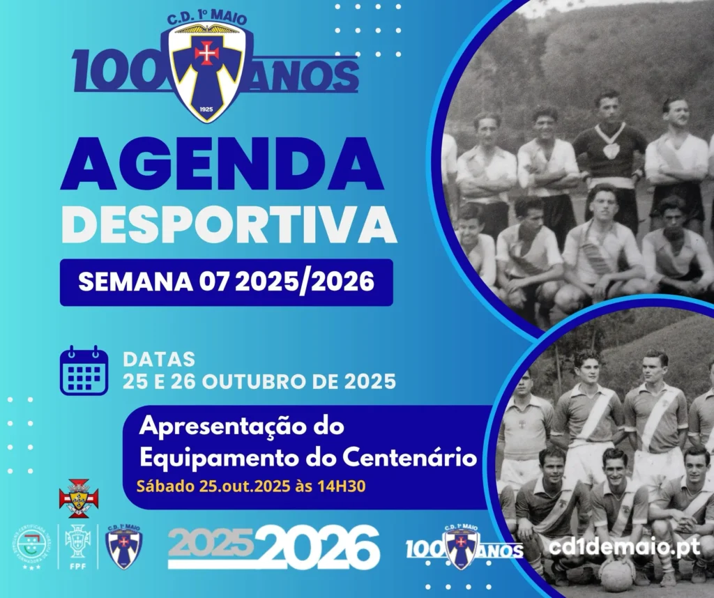 Agenda desportiva 07 - 25 e 26 de outubro de 2025