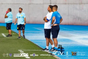 Treinadores do CD 1º de Maio João Diogo e Pedro Castro