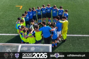 Futebol de Formação escola de Futebol no Funchal, Madeira no Clube Desportivo Primeiro de Maio iniciados sub-14