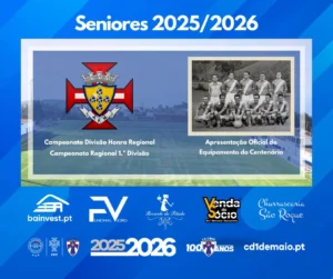 Seniores equipamento oficial do centenário e inicio de época 2025-2026