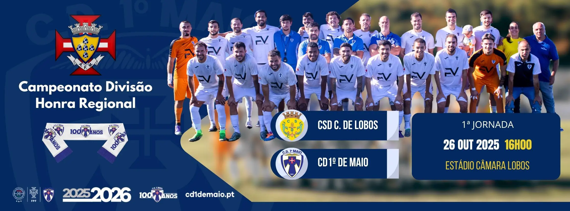 Jogo de Futebol 1ª Jornada da Campeonato Divisão Honra Regional - Seniores - Futebol 11 CSDC Lobos vs CD 1º de Maio