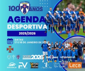 Agenda Desportiva do CD 1º de Maio para os dias 17 e 18 de Janeiro de 2026