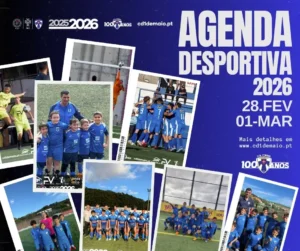 Agenda Desportiva da Escola de Futebol da Madeira CD 1º de Maio fim de semana 28-fev a 3-mar-2026