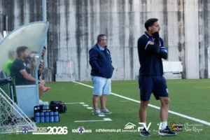 João Diogo (Treinador) e Marco Cipriano (Delegado de jogo)