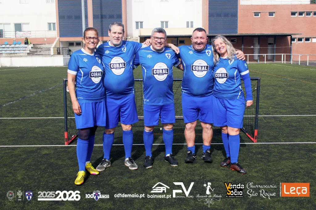 A nossa equipa de guerreiros de Walking Football Lúdica