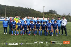 Equipa dos Juniores SUB-19 do CD 1º de Maio na Taça da Madeira 2025/2026