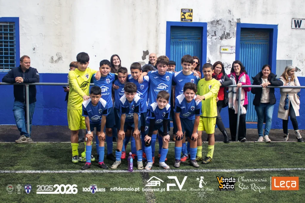 Equipa dos Infantis SUB-13 A do CD 1º de Maio 2025/2026