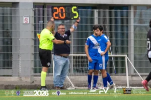 O delegado, e dirigente, Marco Cipriano na substituição do Francisco Silva pelo Goncalo Jesus 