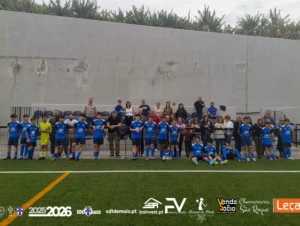 Iniciados SUB-14 do CD 1º de Maio juntamente com os Pais