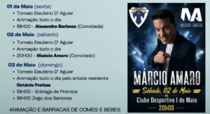 Programa de festas do 101º aniversario do CD 1º de Maio