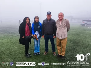 Sara e Marta Faria, Jorge Quintal e Engº Carlos Aguiar