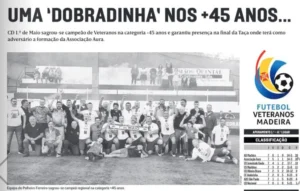 Título de campeão em 2022 veteranos +45 do CD 1º de Maio