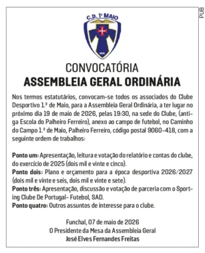 Convocatória | Assembleia Geral Ordinária