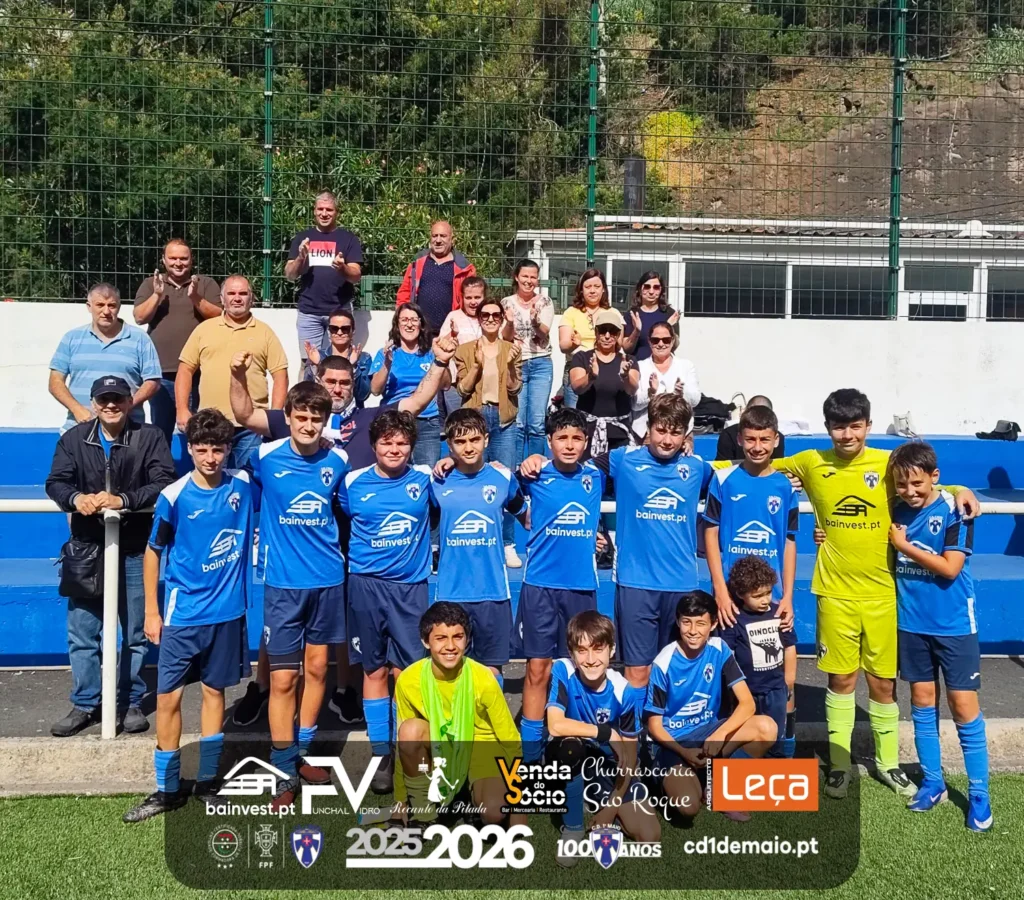Equipa de Infantis SUB-13 A na Final da Taça da Madeira . Ouro