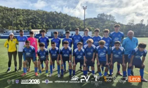 Meia-final de Iniciados Sub-15 do C.D. 1º de Maio, escola de futebol na Madeira, época 2025/2026.